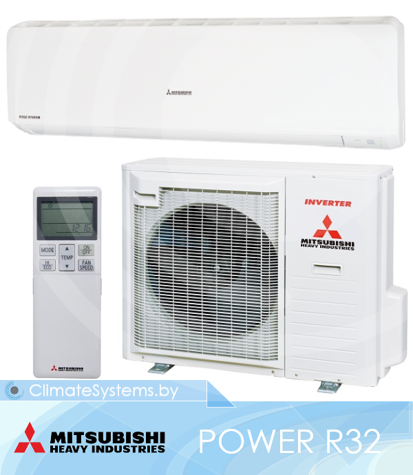 Mitsubishi Heavy Industries, Ltd. POWER R32. SRK63ZR-W/SRC63ZR-W. Многоступенчатая система очистки воздуха. 3-D объемное воздухораспределение. Технология POWERFUL FAN. Технология JET AIR. изображение 1
