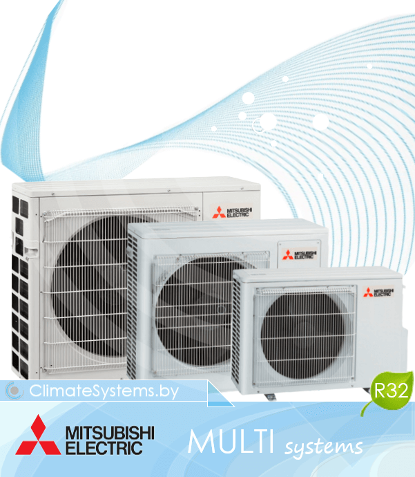 Mitsubishi Electric MULTI SYSTEMS. MXZ-2F-3F-4F-5F-6F inverter. Мультисистемы с возможностью подключения от 2 до 6 внутренних блоков различного типа. изображение 1