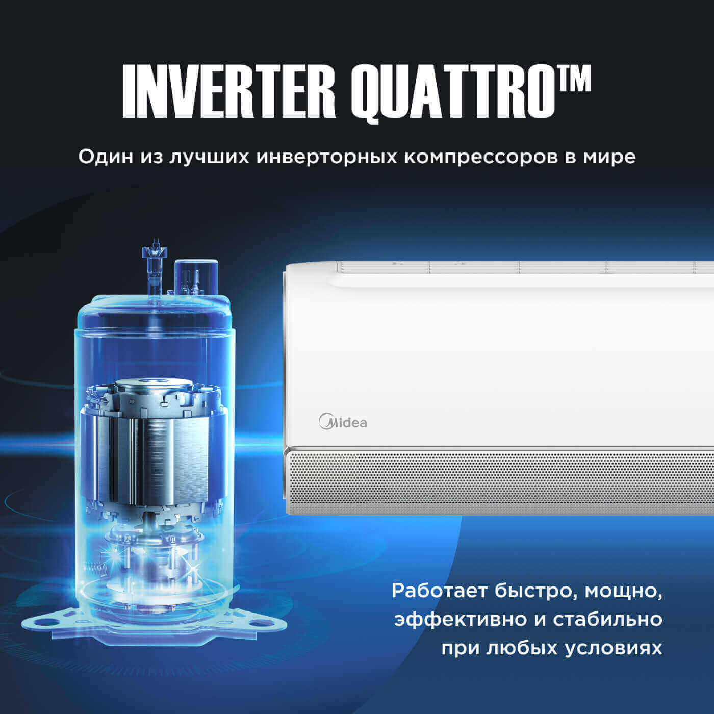 MIDEA BREEZELESS. MSFA2W-09N8D6-I/MSFA1-09N8D6-O Inverter. Функция iECO. Технология очистки I-Clean. Комбинированный фильтр. Распределение воздуха 360°. Технология Breezeless. Модуль Wi-Fi. изображение 16 купить в Минске